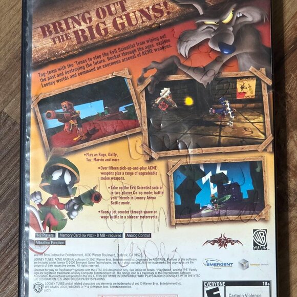Looney Tunes Acme Arsenal Sony PlayStation 2 PS2 Case Only No Manual or Game - Picture 4 of 4